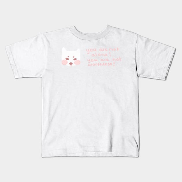 Doggo Friend Kids T-Shirt by Lilmissvegan